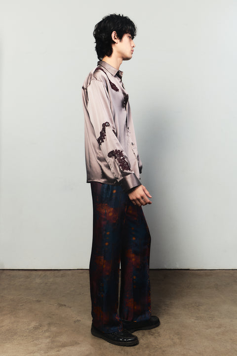 Rêve Silk Twill Pants in Nouveau