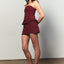 The Fan Pleated Tube Top in Rosewood