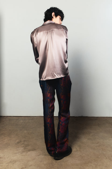 Rêve Silk Twill Pants in Nouveau
