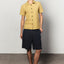 The Pan Camp Collar Shirt in Chartreuse