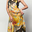 Whiplash Silk Midi Slip Dress in Klimt
